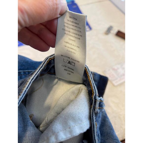 Michelle by Commune women's 29 blue jeans mid rise twig light wash distressed - Picture 11 of 12